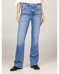 Tommy Hilfiger - Medium Rise Bootcut Jeans Met Fading - Lyst