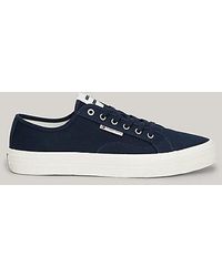 Tommy Hilfiger - Canvas Vetersneaker - Lyst