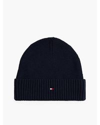 Tommy Hilfiger - Hilfiger Flag Embroidery Beanie With Cashmere - Lyst