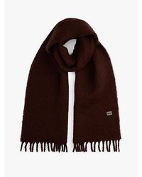 Tommy Hilfiger - Bufanda Heritage De Mezcla De Lana Con Logo - Lyst