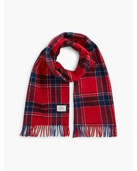 Tommy Hilfiger - Pure Wool Jacquard Check Scarf - Lyst