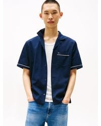 Tommy Hilfiger - Chemise À Manches Courtes Et Logo Au Dos - Lyst
