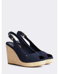Tommy Hilfiger Slingback Sleehak - Blauw