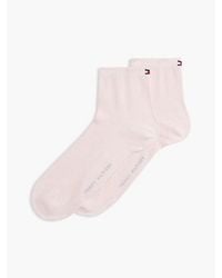 Tommy Hilfiger - 2 Pack Flag Embroidery Short Socks - Lyst