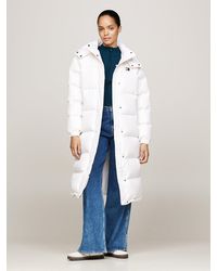Tommy Hilfiger - Down Hooded Longline Alaska Puffer Coat - Lyst