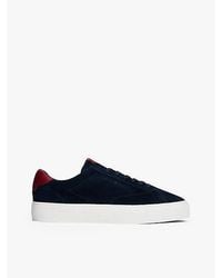 Tommy Hilfiger - Suède Sneaker Met Cupsole - Lyst