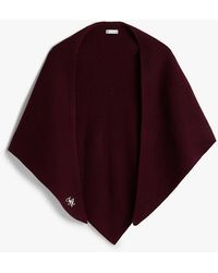 Tommy Hilfiger - Cashmere Blend Logo Embroidery Triangle Scarf - Lyst