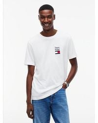 Tommy Hilfiger - Logo Embroidery Jersey Crew Neck T-Shirt - Lyst