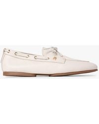 Tommy Hilfiger - Leather Th Monogram Boat Shoes - Lyst