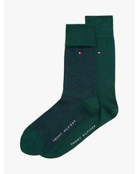 Tommy Hilfiger - Pack De 2 Calcetines De Diseño Gráfico - Lyst