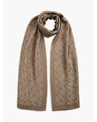 Tommy Hilfiger - Th Monogram Jacquard Scarf - Lyst