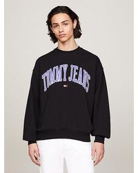 Tommy Hilfiger - Varsity Boxy Sweatshirt Met Oversized Logo - Lyst