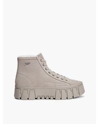 Tommy Hilfiger - Tommy Jeans Suede Warm Lined Platform Trainers - Lyst