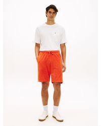 Tommy Hilfiger - Flag Embroidery Towelling Sweat Shorts - Lyst