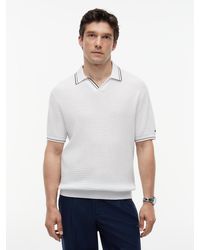 Tommy Hilfiger - New York Label Regular Tipped Collar Polo Shirt - Lyst