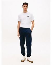 Tommy Hilfiger - Mixed Texture Cuffed Leg Joggers - Lyst