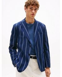 Tommy Hilfiger - Einreihiges Sakko Mit Breiten Nadelstreifen - Lyst