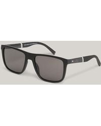 Tommy Hilfiger - Polo Pique Texture Rectangular Sunglasses - Lyst