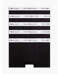 Tommy Hilfiger - 5-Pack Signature Logo Waistband Trunks - Lyst
