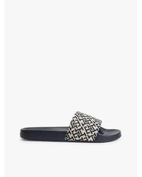 Tommy Hilfiger - Th Monogram Pool Slides - Lyst