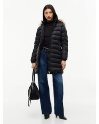 Tommy Hilfiger - Slim Shiny Down Hooded Coat - Lyst