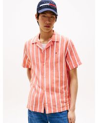 Tommy Hilfiger - Chemise À Rayures Et Manches Courtes - Lyst