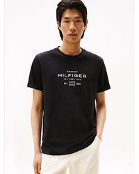 Tommy Hilfiger - T-Shirt Met Ronde Hals En Logo-Graphic - Lyst