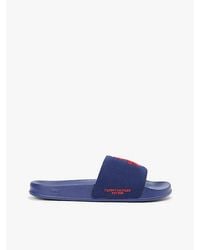 Tommy Hilfiger - Canvas Badslipper Met Geborduurd Logo - Lyst