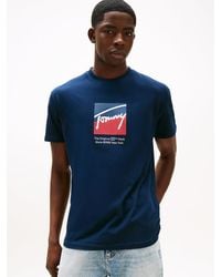 Tommy Hilfiger - T-Shirt À Logo Signature - Lyst