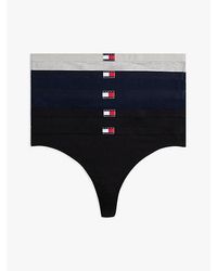 Tommy Hilfiger - Pack De 5 Tangas Heritage Con Logo - Lyst
