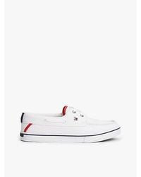 Tommy Hilfiger - Canvas Boat Shoe Trainers - Lyst