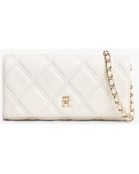 Tommy Hilfiger - Quilted Th Monogram Chain Strap Wallet - Lyst