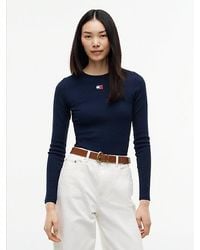 Tommy Hilfiger - Tommy Badge Slim Long Sleeve T-Shirt - Lyst