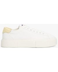 Tommy Hilfiger - Baskets En Toile Compensée - Lyst