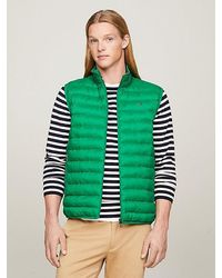 Tommy Hilfiger - Steppweste PACKABLE RECYCLED VEST mit Logostickerei - Lyst