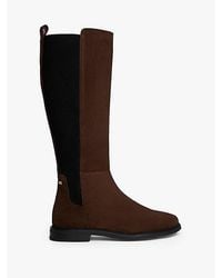 Tommy Hilfiger - Overknee Laars Van Suède - Lyst