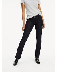 Tommy Hilfiger Jeans Mid Rise Straight Sandy Nrst - Blauw