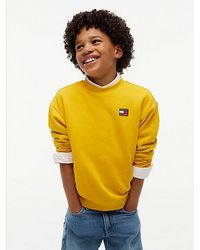 Tommy Hilfiger - Flag Logo Relaxed Crew Neck Sweatshirt - Lyst