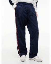 Tommy Hilfiger - Jaimie Relaxed Global Stripe Tape Trousers - Lyst