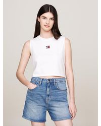 Tommy Hilfiger - Badge Boxy Fit Tank Top - Lyst