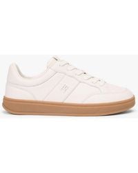 Tommy Hilfiger - Th Monogram Leather Court Trainers - Lyst