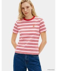 Tommy Hilfiger - Logo Embroidery Jersey Crew Neck T-Shirt - Lyst