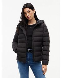 Tommy Hilfiger - Chaqueta Acolchada Con Capucha Y Cremallera - Lyst
