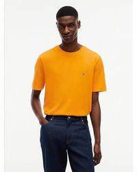 Tommy Hilfiger - Flag Embroidery Crew Neck T-shirt - Lyst