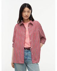Tommy Hilfiger - Classic Oversized Fit Logo Poplin Shirt - Lyst
