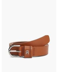 Tommy Hilfiger - Essential Th Monogram Leather Belt - Lyst