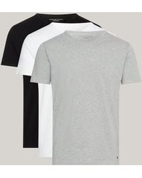 Tommy Hilfiger - Lot de 3 T-shirts Premium Essential stretch - Lyst