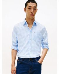 Tommy Hilfiger - Camisa De Sarga Con Cuadros - Lyst