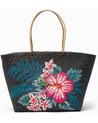 tommy bahama floral tote
