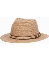 Tommy Bahama Navagio Braided Raffia Safari Hat - Natural